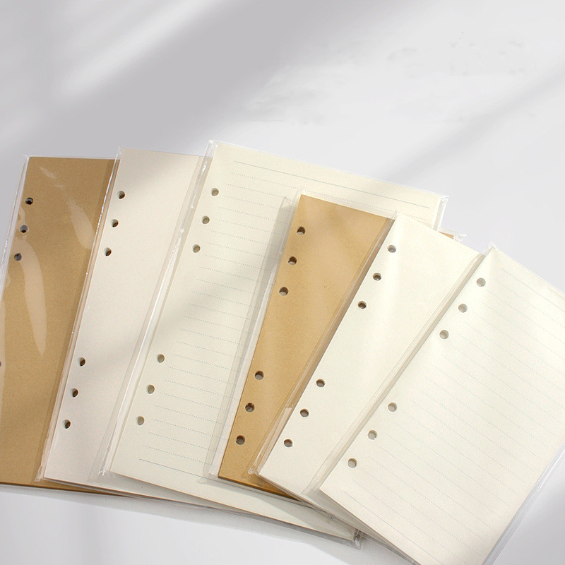 Notebook Dotted A5 - A5 a6 a7ルーズリーフノートブック詰め替えスパイラルバインダーインナーページウィークリーマンスリートゥドラインドットグリッドインサイドペーパーステーショナリー