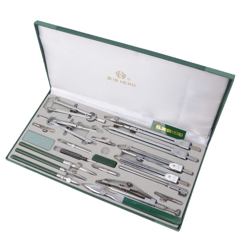 Compass Geometry Set - ヒーローメタルコンパスセット エンジニアリング製図器具 数学幾何学ツール 製図デザイン用 技術測定文具