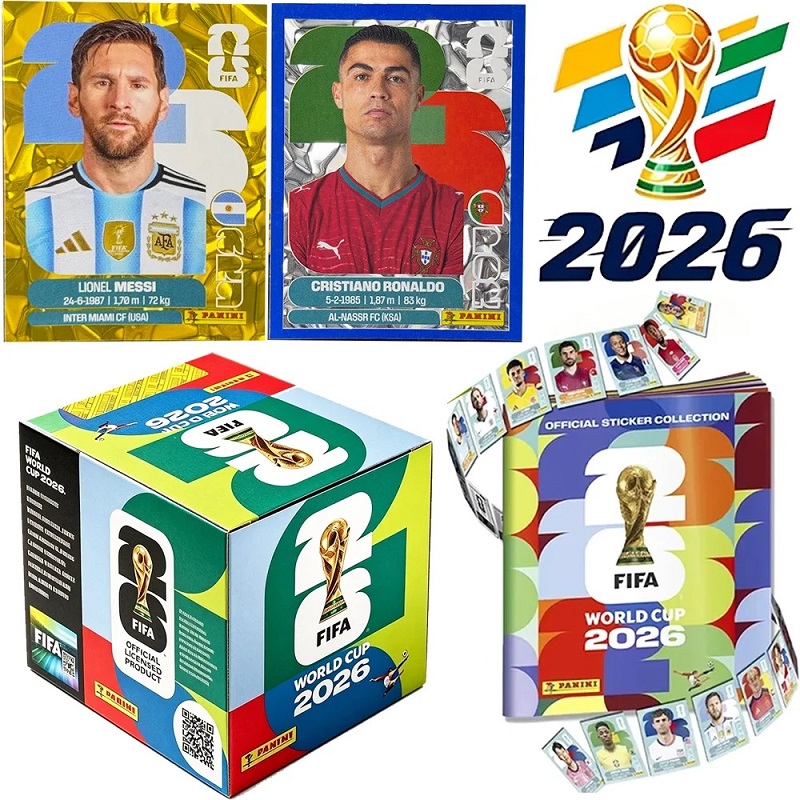 Cardstock Paper Pack - パニーニ FIFAワールドカップ2026 ライセンスステッカー フルボックス 50枚入りサッカースポーツ記念品 サッカー愛好家へのギフト