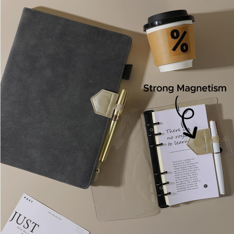 1pc 磁気 PU レザーブックマーク ペンホルダー付き P - Bookmark Magnetic Clip のレビューと価格