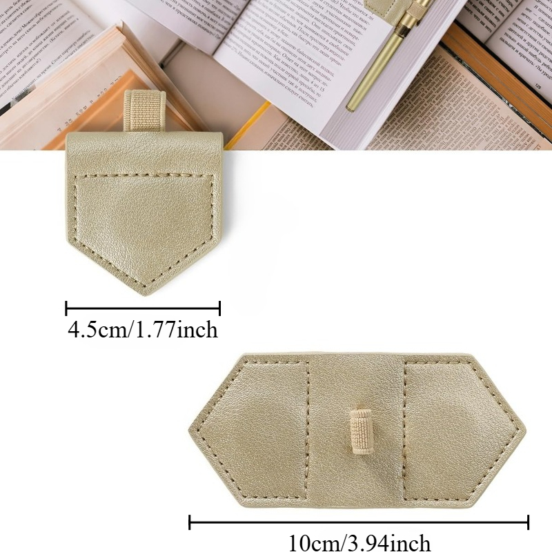 1pc 磁気 PU レザーブックマーク ペンホルダー付き P - Bookmark Magnetic Clip のレビューと価格