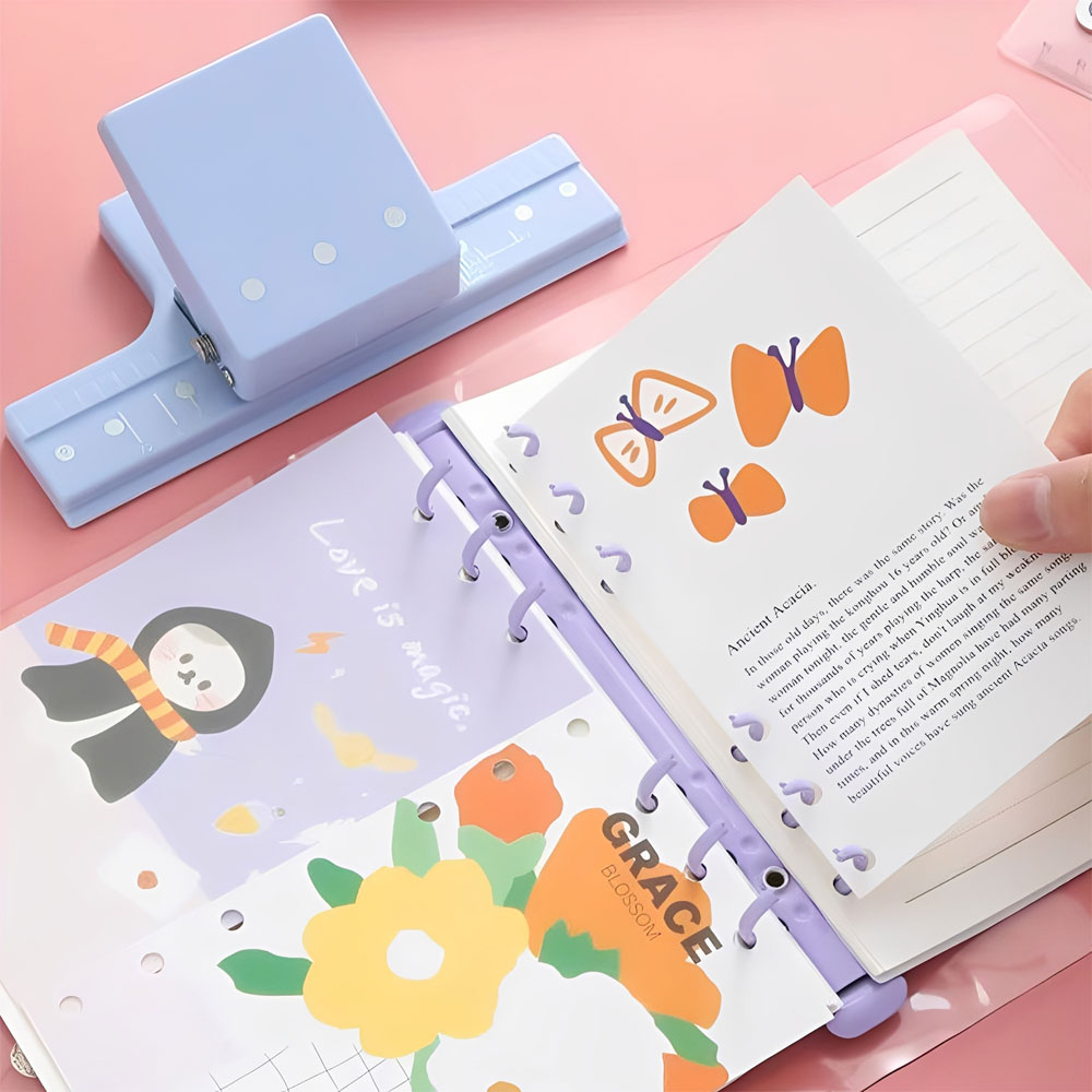 3穴パンチ、スクラップブックパンチ、A5/B5用紙に対応、オ - Paper Punch 3 Hole のレビューと価格