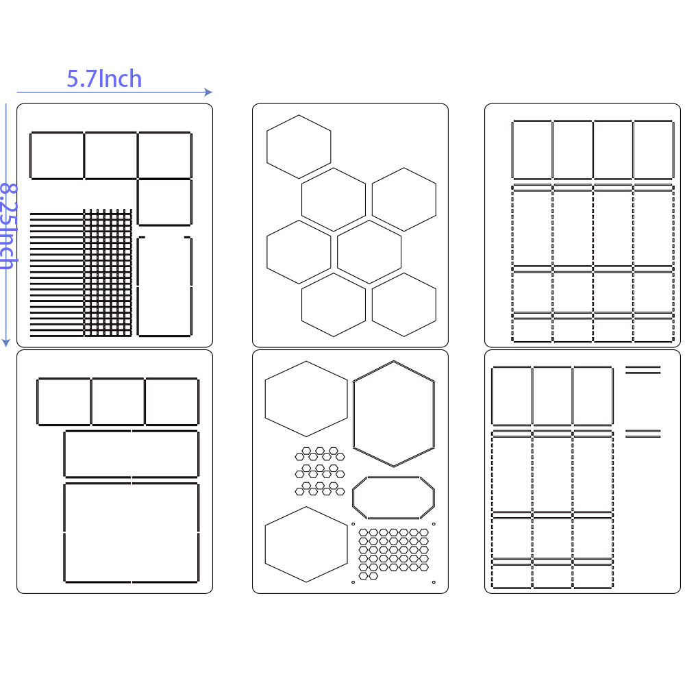 5本の弾丸ドットグリッドノートブック用の6パックの再利用可能 - Notebook Dotted A5 のレビューと価格