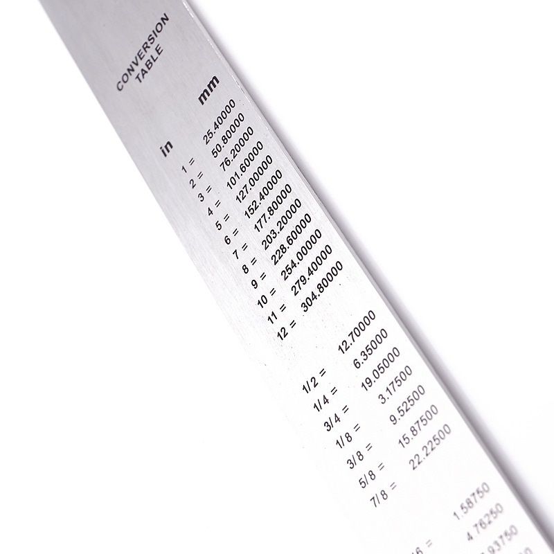 デリ20cmステンレス鋼金属ストレート定規mmインチ測定スケ - Stationery Office Supply Store のレビューと価格