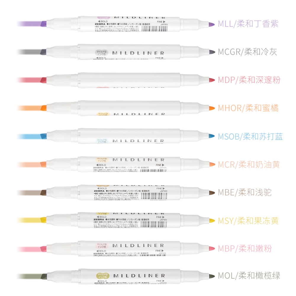 日本ゼブラ蛍光ペンセット WKT7 パステル蛍光ペン ダブル - Highlighter Set Pastel のレビューと価格
