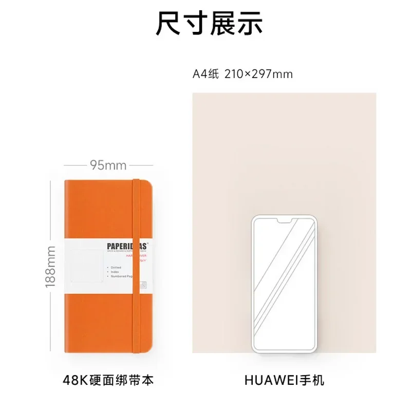 ハードワークトラベルノートブック、番号付き、点線、スパイラル - Notebook Dotted A5 のレビューと価格