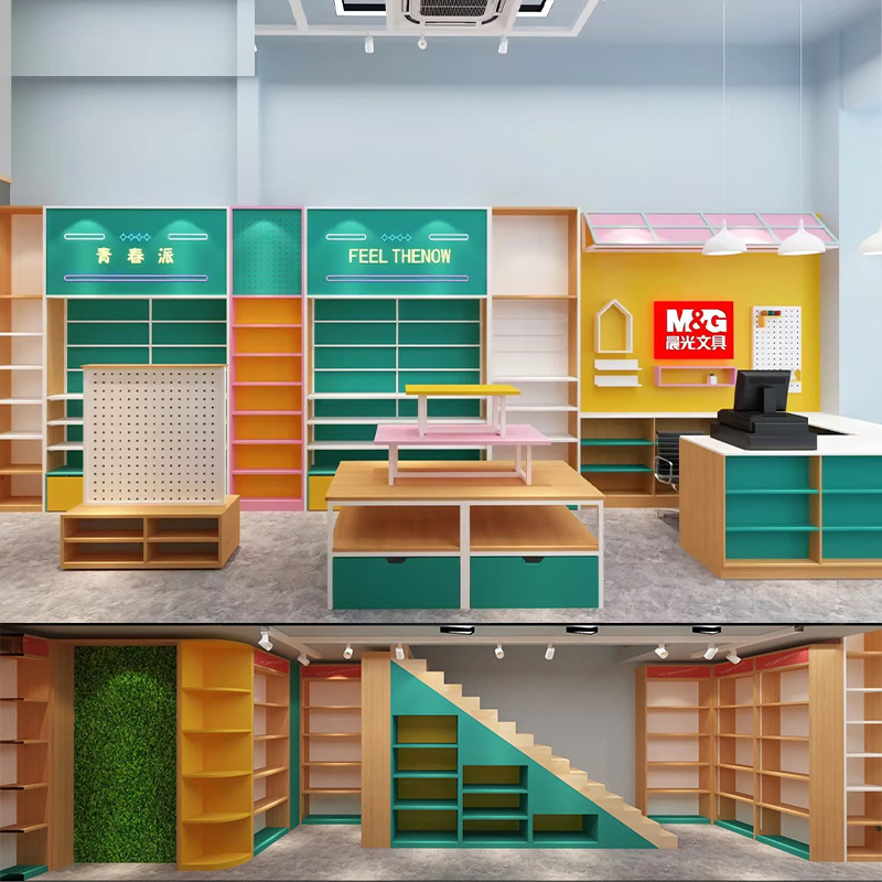 カスタム文具店デザイン棚 カスタムペンラック 書店 オフィス - Stationery Office Supply Store のレビューと価格