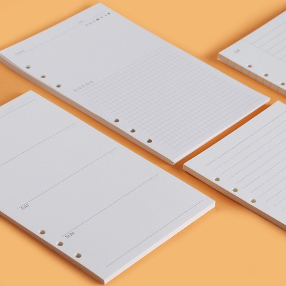 A5 A6 A7プランナーリフィルページ 6穴ルーズリーフノ - Notebook Dotted A5 のレビューと価格