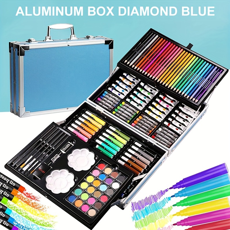 画材、145パック絵画描画アートキット、デラックス二層アート - Highlighter Set Pastel のレビューと価格