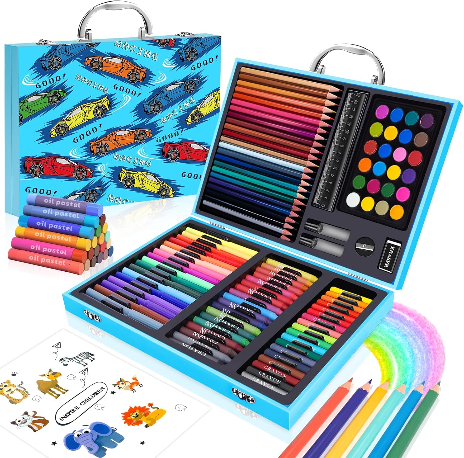 110個入りアート＆クラフト用品セット、塗り絵ペンセット、マ - Highlighter Set Pastel のレビューと価格