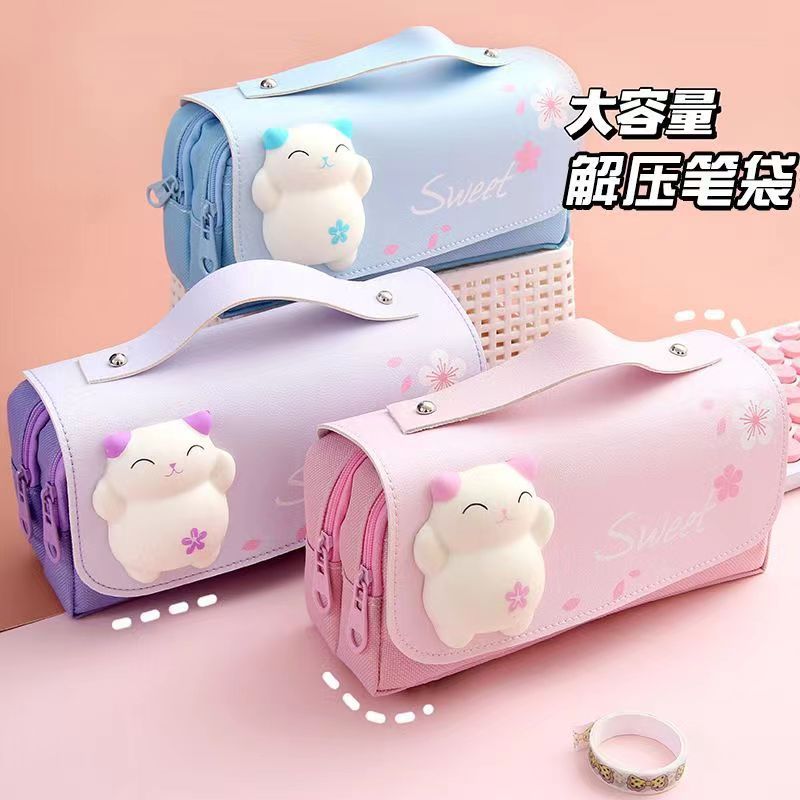 女の子のための韓国の文房具バッグ、学用品、カワイイステーショ - Stationery Office Supply Store のレビューと価格