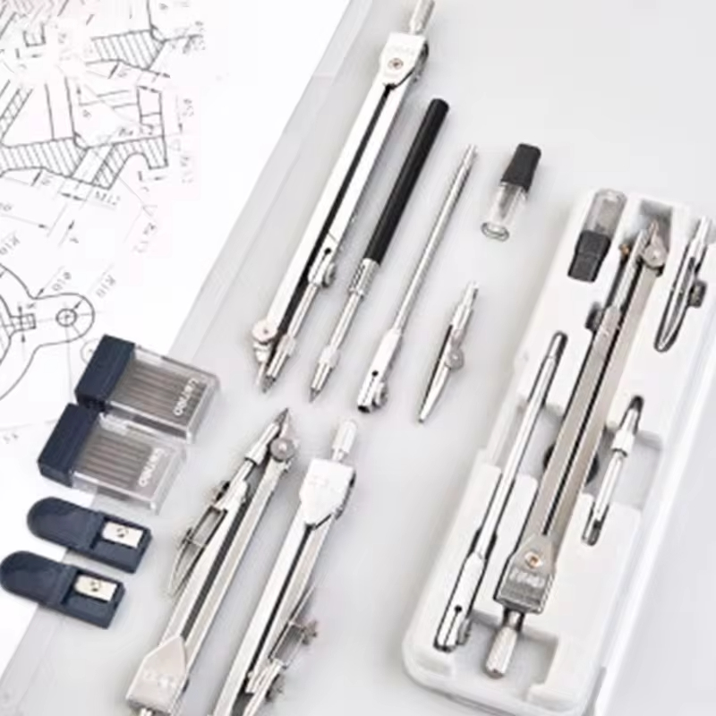 ステンレス鋼多機能製図コンパス、数学幾何学、耐久性のある円ツ - Compass Geometry Set のレビューと価格