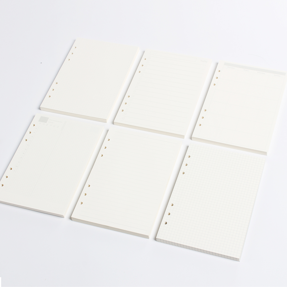 古典的な6穴バインダーノートブック内紙コア/補充インナー論文 - Notebook Dotted A5 のレビューと価格