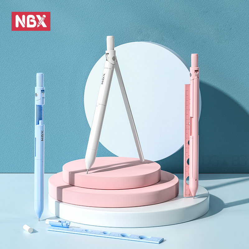 Nbxコンパス鉛筆学校描画ツール定規消しゴムセットプロフェッ - Compass Geometry Set のレビューと価格